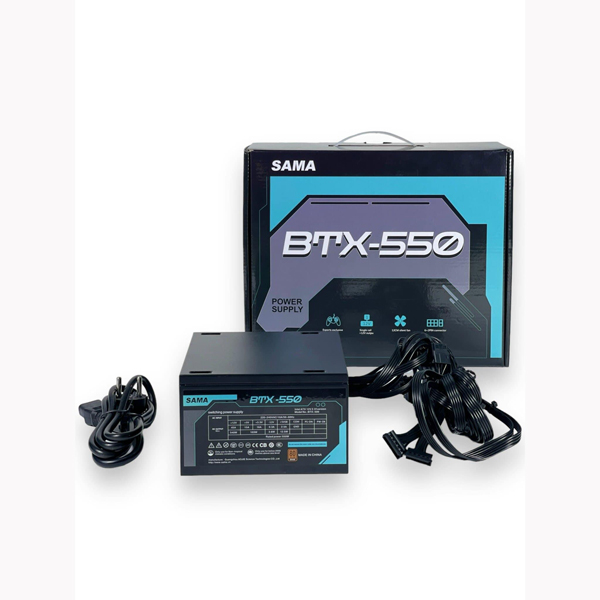 Nguồn máy tính SAMA BTX - 550W ( 80 Plus Bronze)