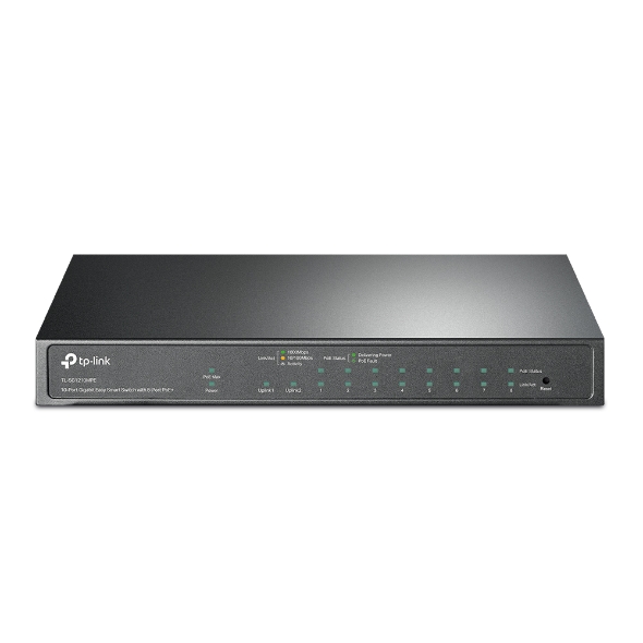 10-Port Gigabit Easy Smart Switch with 8-Port PoE+ TL-SG1210MPE