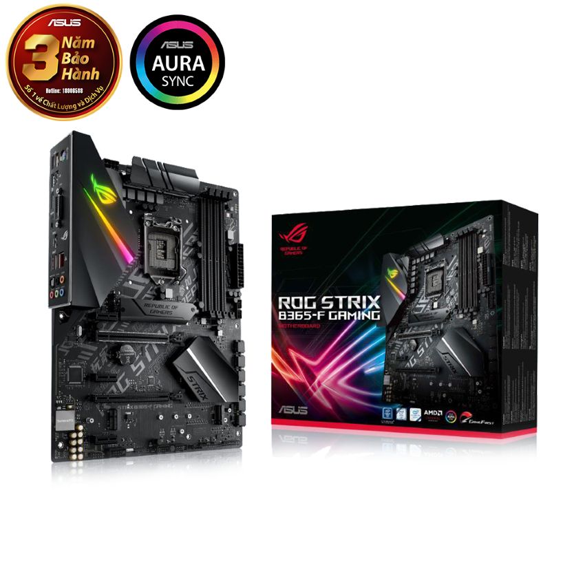 Mainboard ASUS ROG STRIX B365-F GAMING (Intel B365, Socket 1151, ATX, 4 khe RAM DDR4)