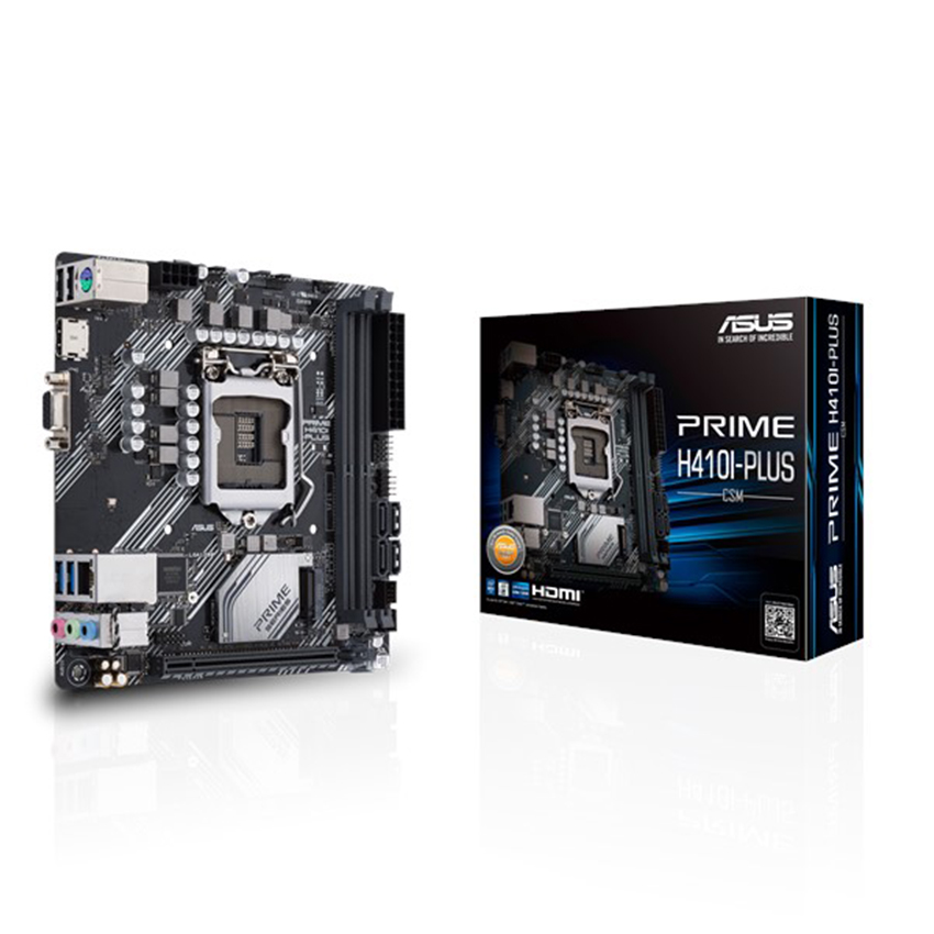Mainboard ASUS PRIME H410I-PLUS (Intel H410, Socket 1200, Mini-ITX, 2 khe Ram DDR4)