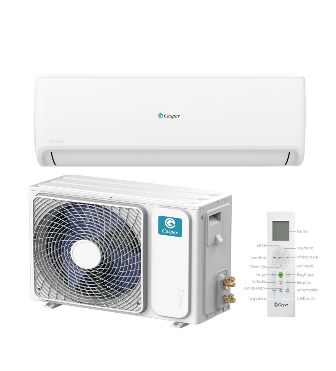 Điều hòa Casper 9000 BTU 1 chiều SC-09IS36 gas R-32 NEW 2024