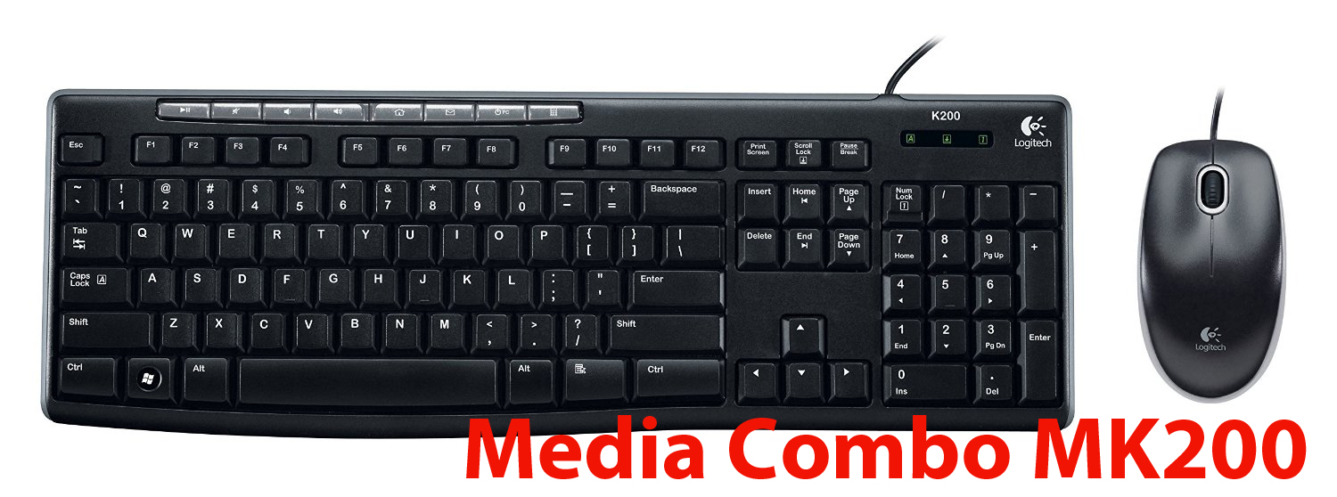 Bộ bàn phím chuột có dây Logitech MK200_920-002693