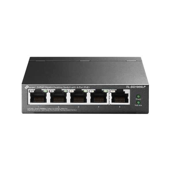 Switch TP-Link TL-SG1005LP Để Bàn 5 Cổng Gigabit với 4 Cổng PoE+