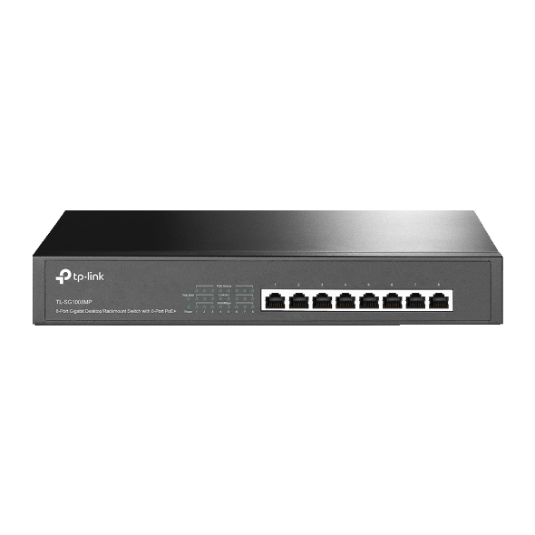 Switch TP-Link TL-SG1008MP Để Bàn/ Gắn Tường 8 Cổng Gigabit với 8 Cổng PoE+